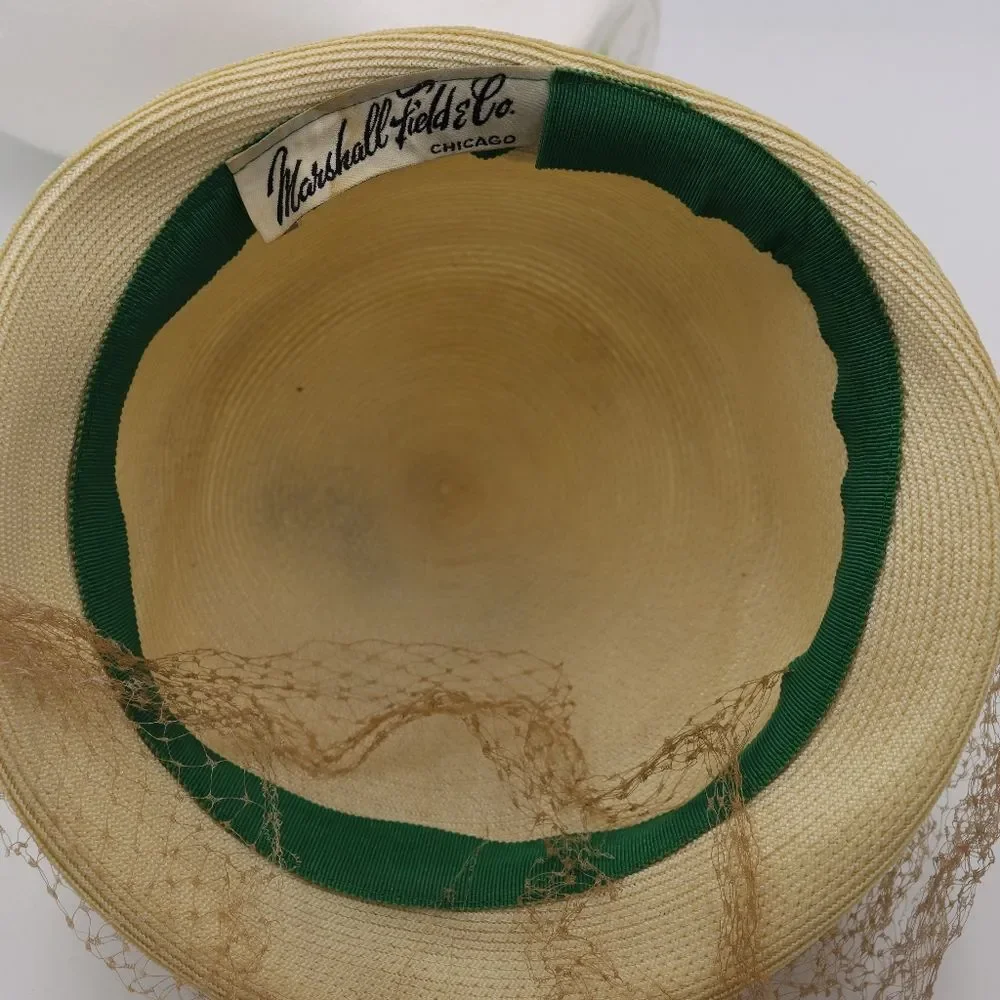 Vintage Marshall Field & Co Chicago Hat Cloche 1950s Cosplay Hat